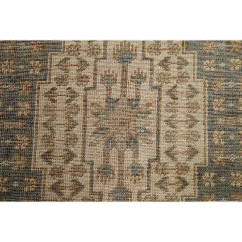 Vintage Anatolian Oriental Wool Area Rug Hand-knotted Office Carpet - 5'6" x 10'3"