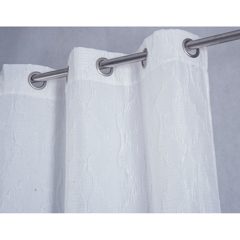 Bridgeport Jacquard Window Curtain Panel 90" - Machine Wash