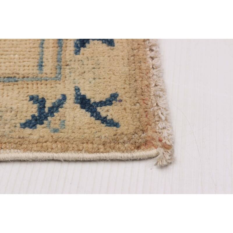 ECARPETGALLERY Hand-knotted Finest Ghazni Tan Wool Rug - 8'0 x 9'8