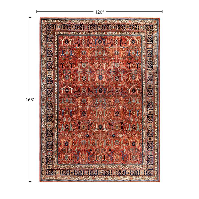 Serapi One-of-a-Kind Hand-Knotted Area Rug - Red - 10' 0" x 13' 9"