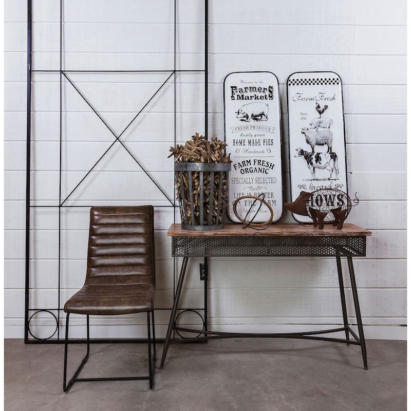 Elk Home Perf Dark Bronze Wood 47 Inch Wide Console Table