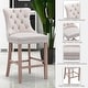 preview thumbnail 7 of 56, Contemporary Tufted Velvet Upholstered Counter Bar Stools Set of 2