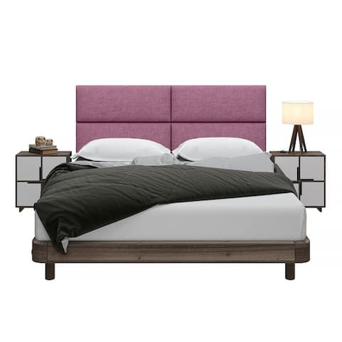 Jaxx Panelist Modern Padded Headboard - Set of 4 Wall Mounted Panels