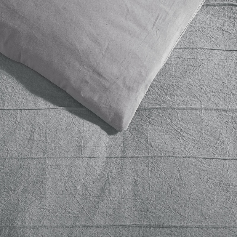 Vera Wang Woven Tucks Duvet Cover Set