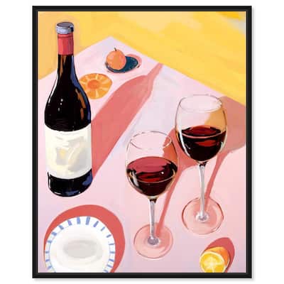 Summer Wine table Canvas by Art Remedy