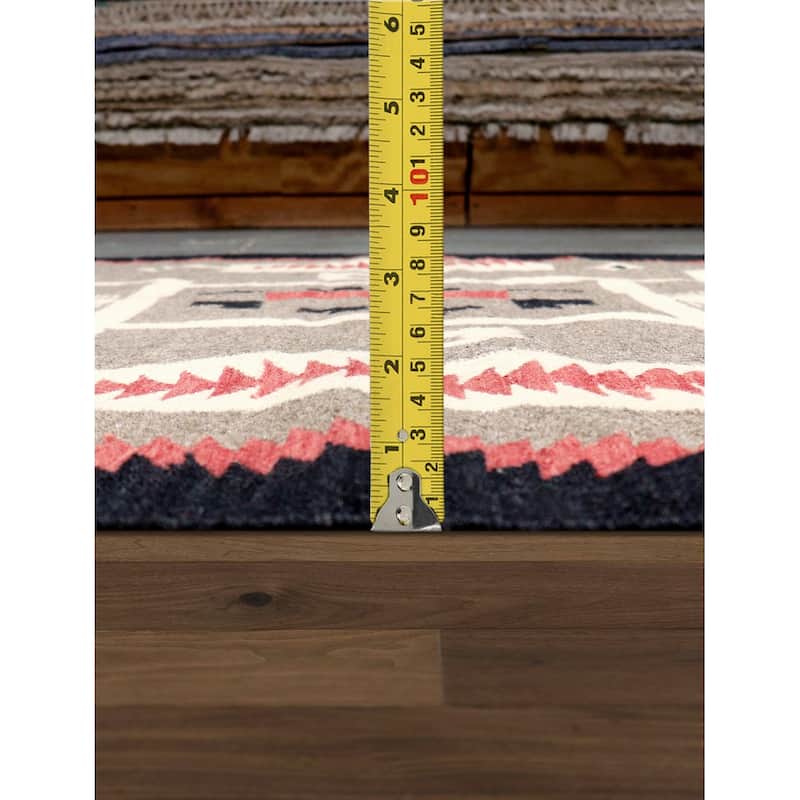 Pasargad Home Tuscany Reversible Wool Mocha Area Rug - 4'10'' X 7' 0''