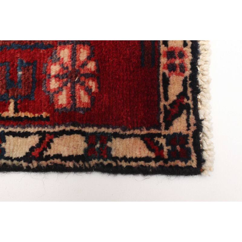 ECARPETGALLERY Hand-knotted Anatolian Vintage Red Wool Rug - 4'0 x 6'11