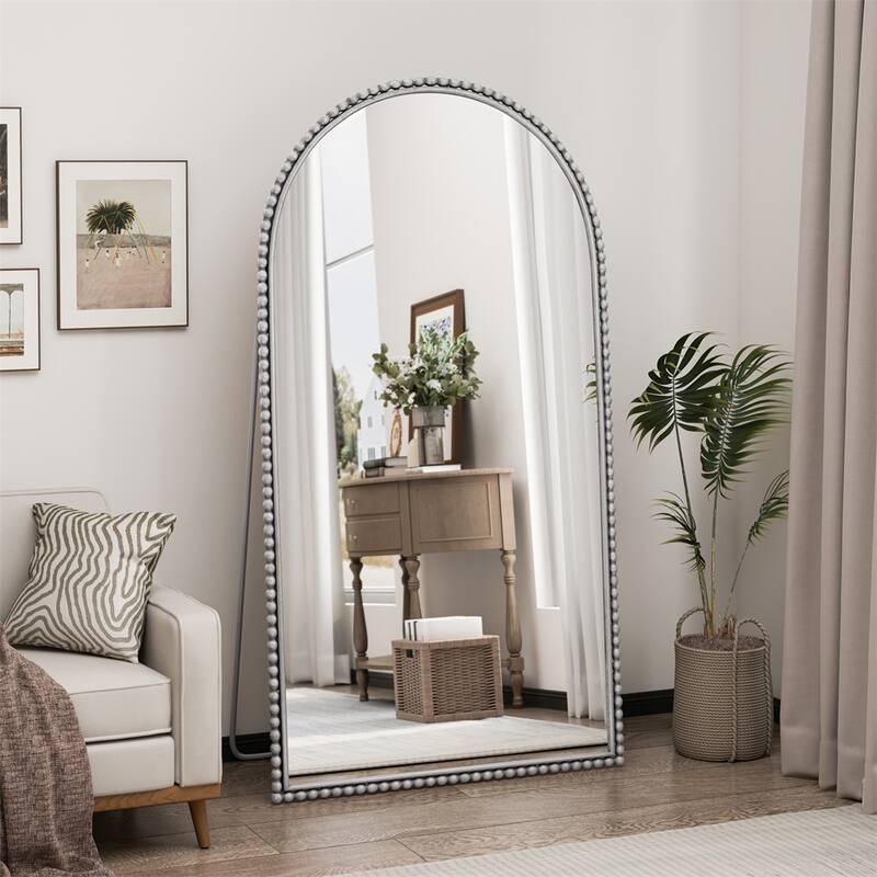 Iron Arch Retro Full Length Mirror With Supporting Feet