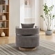 preview thumbnail 9 of 7, 29.1"W Swivel Accent Open Back Chair