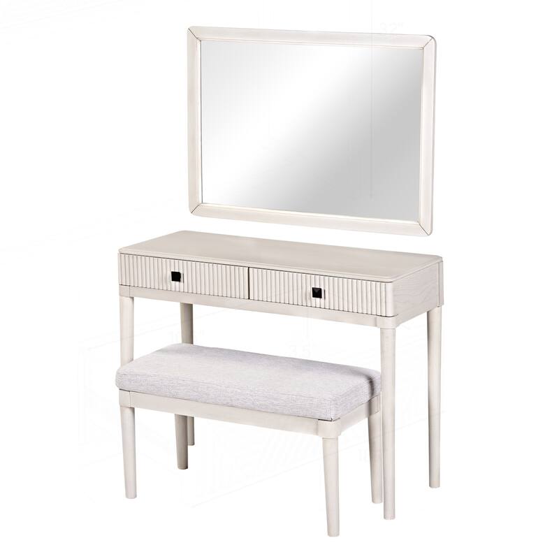 Versatile Vanity Desk with Stool and Ample Storage for Home Office and Makeup
