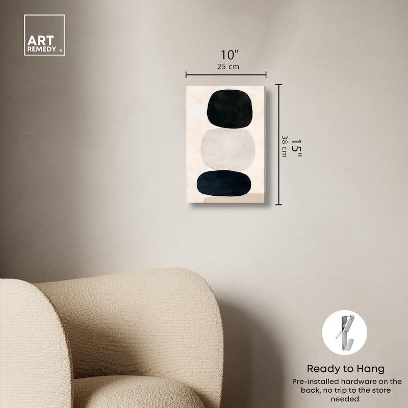 Pebble Pillars I Canvas by Art Remedy, Gallery Wrapped