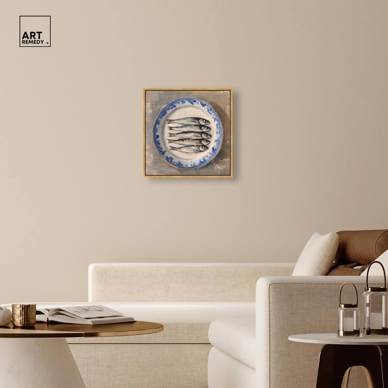 Sardines Still Life Canvas by Art Remedy