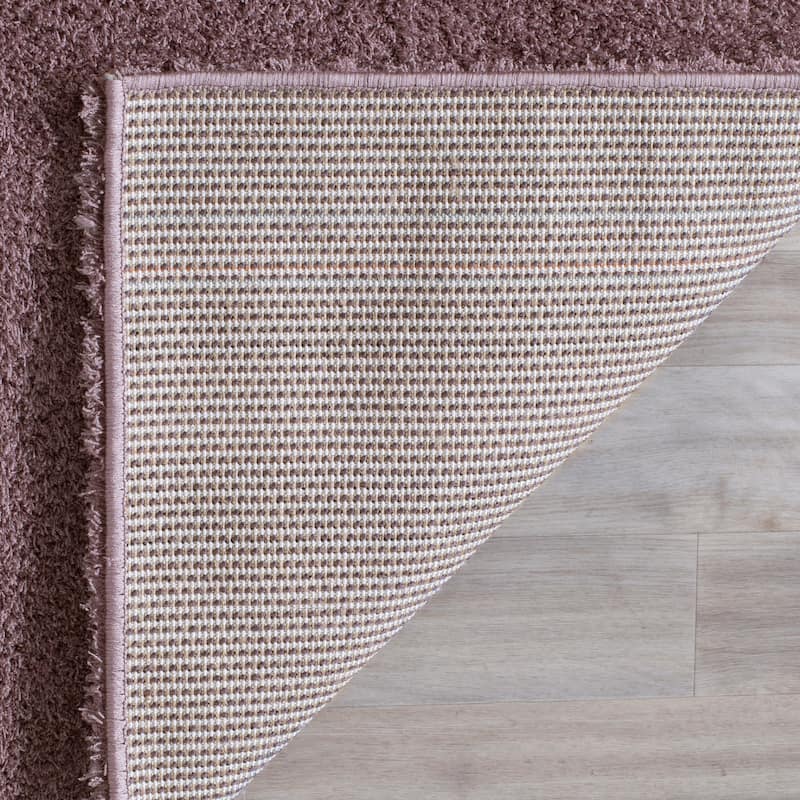 SAFAVIEH Velvet Shag Eusebia Solid Polyester Rug