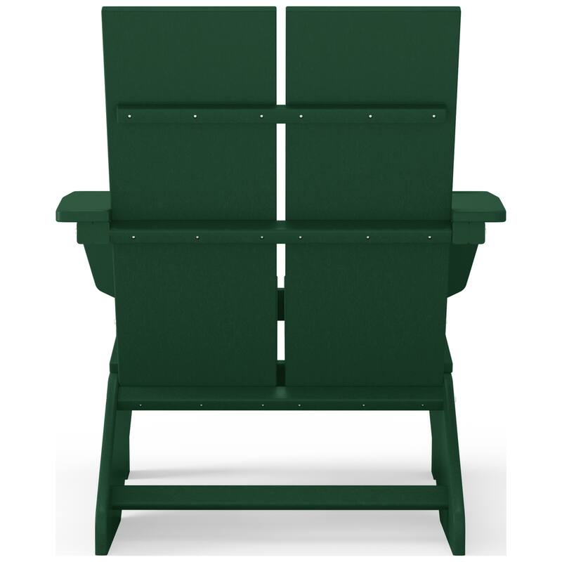 Coastin Modern Poly Adirondack Chair (Set of 4), Black