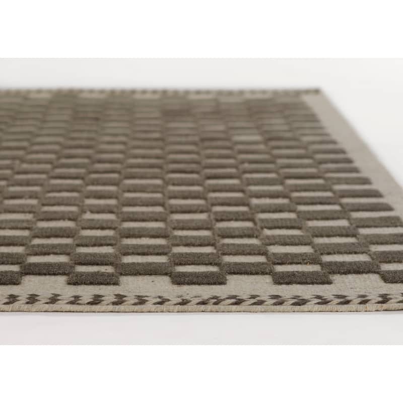 Momeni Willow Hand Woven Wool Checker Area Rug