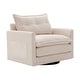 preview thumbnail 4 of 47, GALDWIN Chenille Upholstered 360°Degree Swivel Mid Century Modern Arm Chair for Living Room