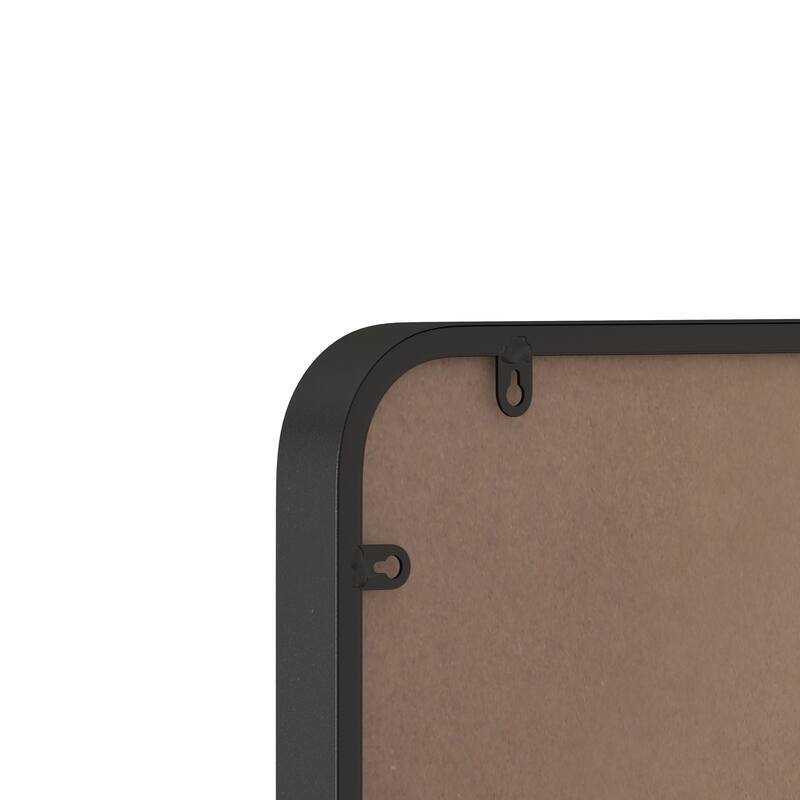 30" * 40" Wall Mounted Black Rectangular Metal Framed Mirror - 40 inches L x 30 inches W x 1.38 inches H