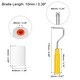 preview thumbnail 2 of 4, 8Pcs Paint Roller Kit, 2" White Water-Based Foam Paint Rollers, Tray, 17cm Frame - Yellow, White Yellow, White