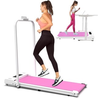 Walking Treadmill Pink Portable Treadmill 2 in 1 Folding Treadmill Bed Bath Beyond 41225318