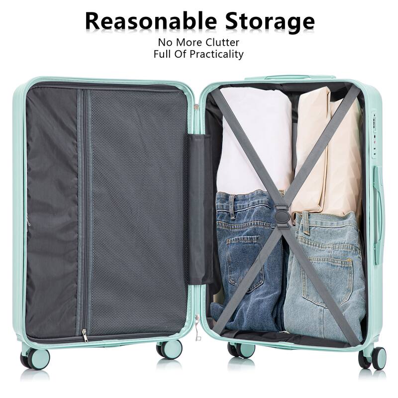 Fashion Luggage Lightweight Luggage, 3-Piece Set with Combination Lock and Universal Wheels, for Boarding and Travel