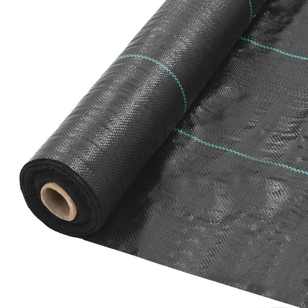 Shop Vidaxl Weed Root Control Mat Pp 6 5 X32 8 Black Overstock 30994316