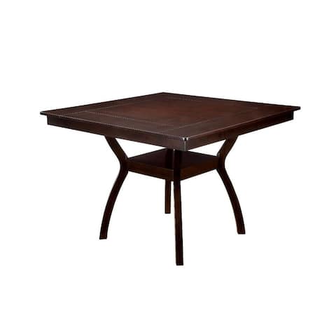 Wooden Pedestal Dining Table in Dark Cherry Finish