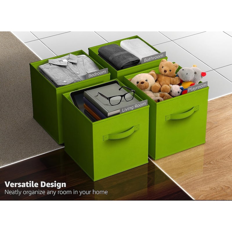 Sorbus 11" Foldable Storage Cube Basket Lightweight Organization Solutions - Single Pack - 11" x 10.5 x 10.5