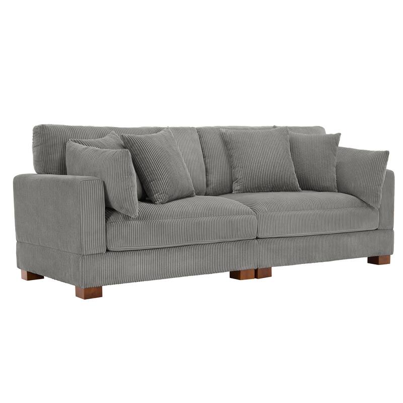 Sectional Sofa Set Modular Couch with Ottomans