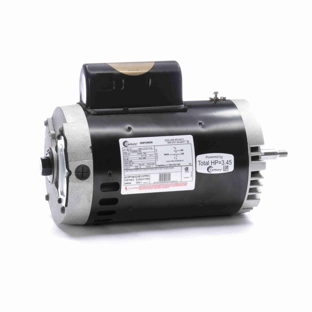3 HP C Face Threaded Shaft Horizontal Pool Pump Motor, 1.15 SF