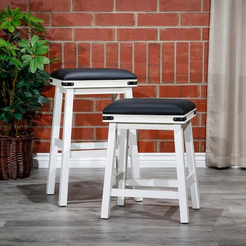 DTY Indoor Living Cortez Bonded Leather 24" Counter Stool or 30" Bar Stool