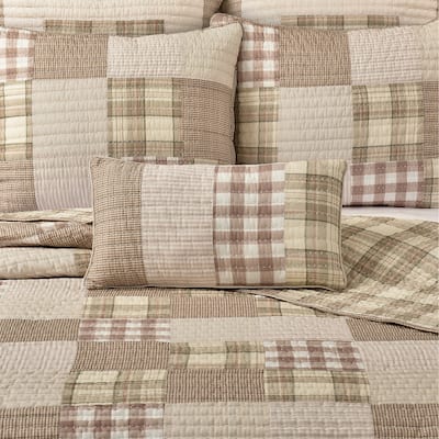 Mayfair Quilt Quilted Boudoir Decorative Throw Pillow