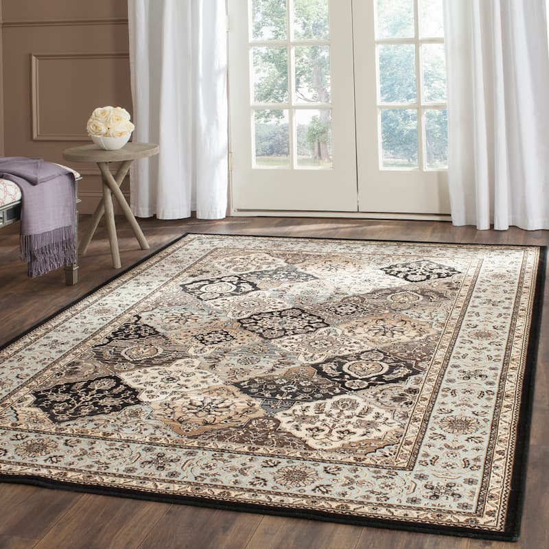 SAFAVIEH Persian Garden Cateluta Vintage Boho Oriental Viscose Rug - 4' x 5'3" - Multi/Light Blue - Rectangle