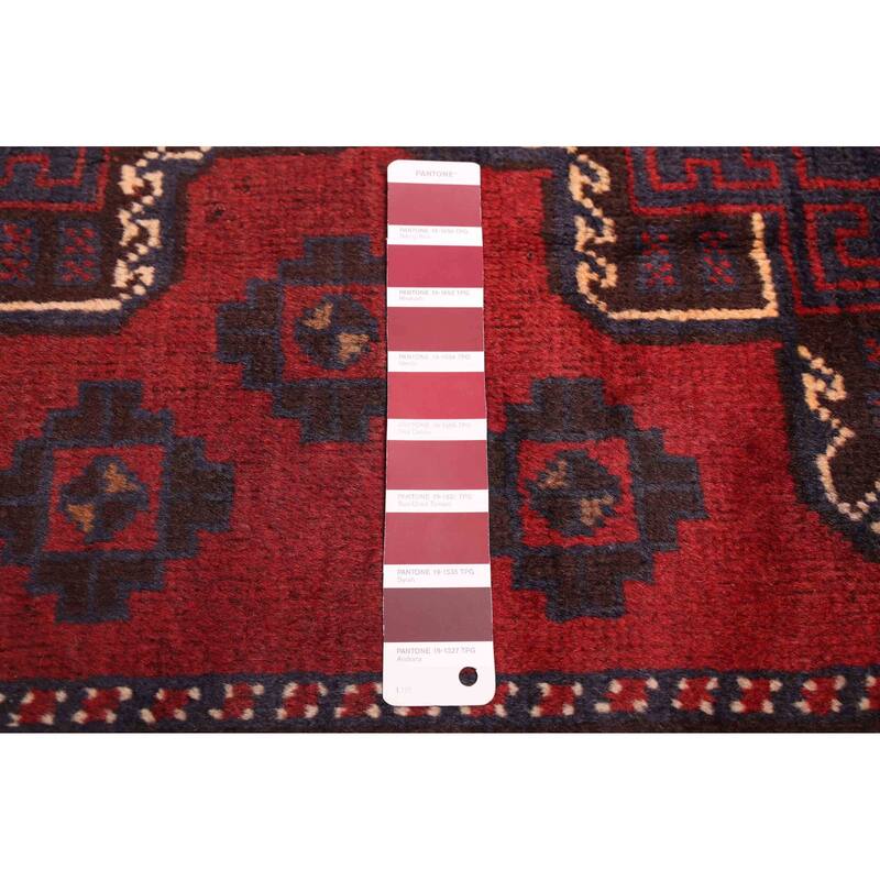 ECARPETGALLERY Hand-knotted Teimani Red Wool Rug - 3'5 x 5'10