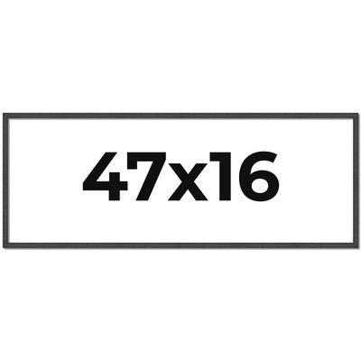 47x16 Frame Brown Solid Wood Picture Frame - Complete Modern Photo
