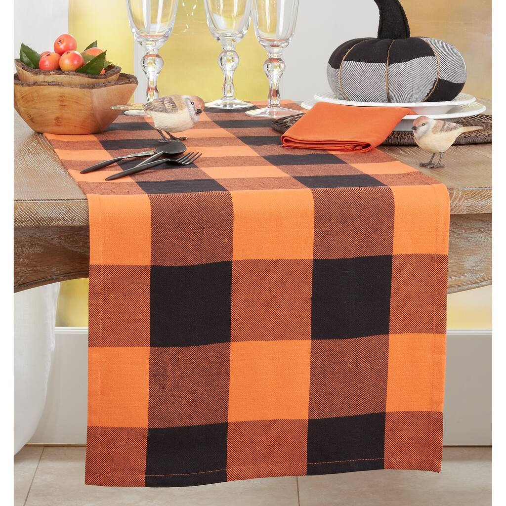 Table Runner With Buffalo Plaid Design