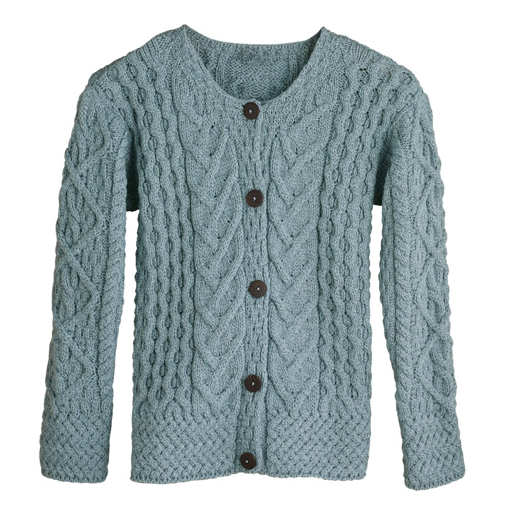 Shop Women S Button Down Sweater Aileen Aran Cardigan Overstock 18283271
