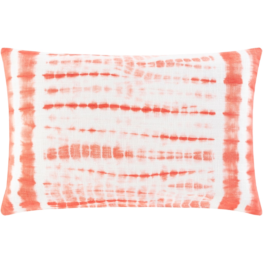 Saran Tie-Dye Striped Cotton 14x22-inch Lumbar Throw Pillow