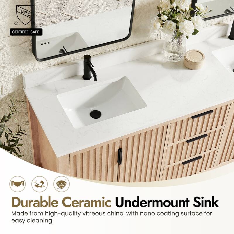 Shenzhen Bath Vanity with Composite Stone Top without Mirror