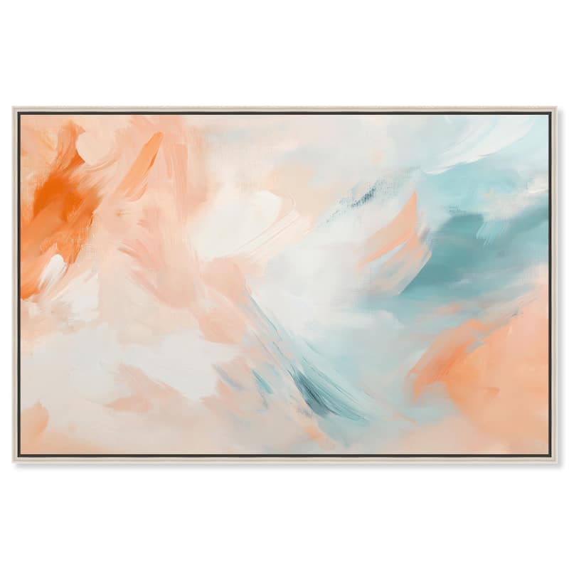 Sunrise Palette II Canvas by Art Remedy - 15" x 10" - Silver
