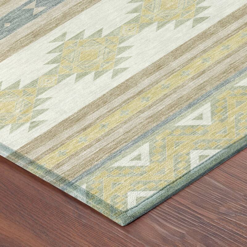 Machine Washable Indoor/ Outdoor Global Heston Chantille Rug