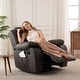 preview thumbnail 16 of 27, Wide Seat Durable Leather Massage and Heat Recliner