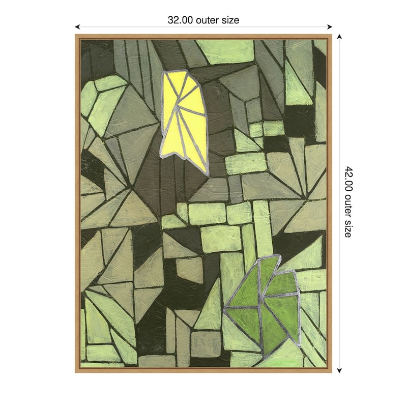 Amanti Art Cubic Prism II by Vanna Lam Framed Canvas Wall Art Print - Sylvie Maple - 32x42