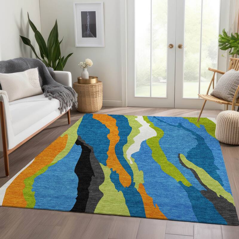 Premium Washable Super Soft Mid Century Modern Mayfield Rug