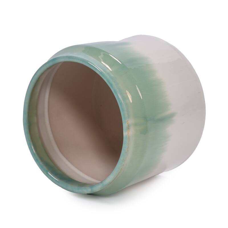 Elegant Ombre Glaze Non-Porous Ceramic Planters Pot for Aquatic Plants