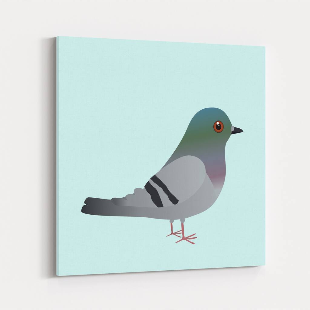 Animals Bird Birds Cartoon Cute Canvas Wall Art Print