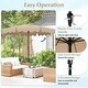 preview thumbnail 9 of 7, Large 9x8 Feet Polyester Fabric Outdoor Patio Umbrella with Wind Vent and Push Button Tilt Crank Handle