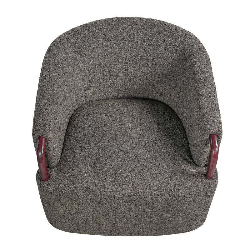 Christopher Knight Home - Modern Upholstered Swivel Accent Chair with Barrel Design