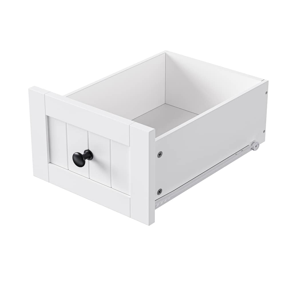 Kitchen Island with Drop Leaf, Power Outlet and Side Racks