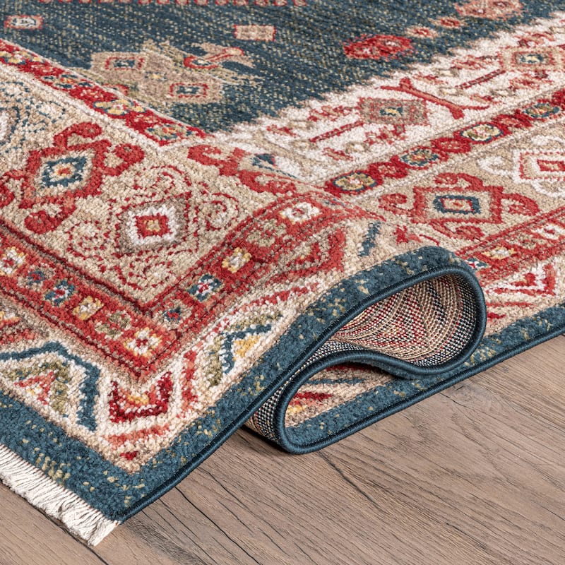 Nuloom Traditional Tribal Diamond Emblems Area Rug