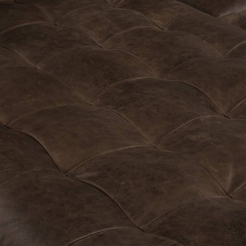 Poly & Bark Calle 114" Right-Facing Sectional - Full Grain Genuine Italian Leather